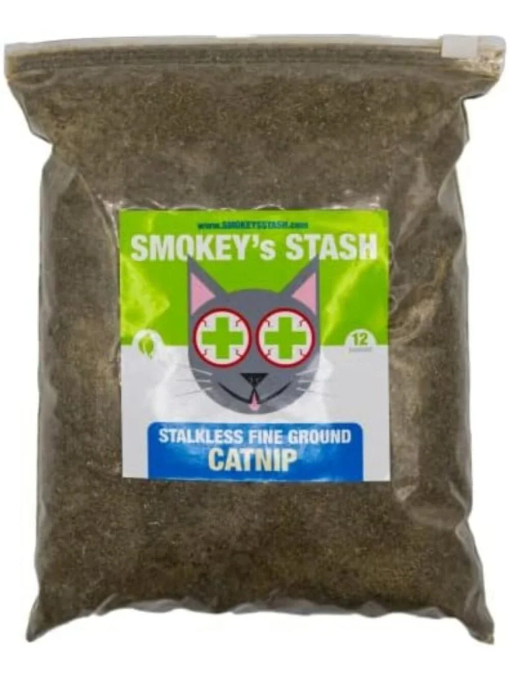 Premium Catnip Stalkless Dried Ground 12oz - Strong Cat Treats for Happy Cats
